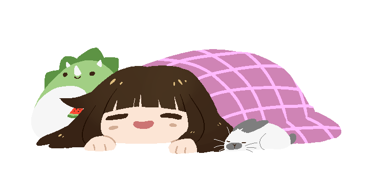 a drawing of me lying down wrapped in a blanket