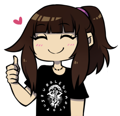 a drawing of me giving a thumbs up